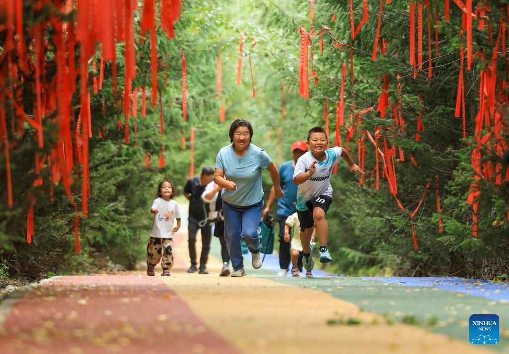 Wusu City in China's Xinjiang attracts visitors for summer retreats